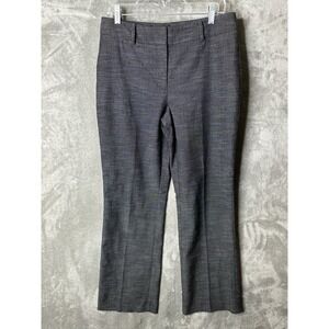 Ann Taylor Pants Womens 8 Heathered Gray Curvy Ankle Straight Dress Work